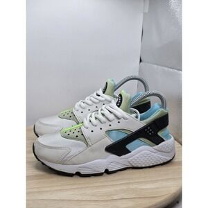 Women's Size 6.5 - Nike Air Huarache White/Blue/Green‎ 634835-100 Running w/Box
